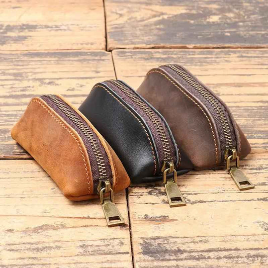 Men's Leather Clutch Wallet - Stylish Multifunctional Coin Purse Organizer