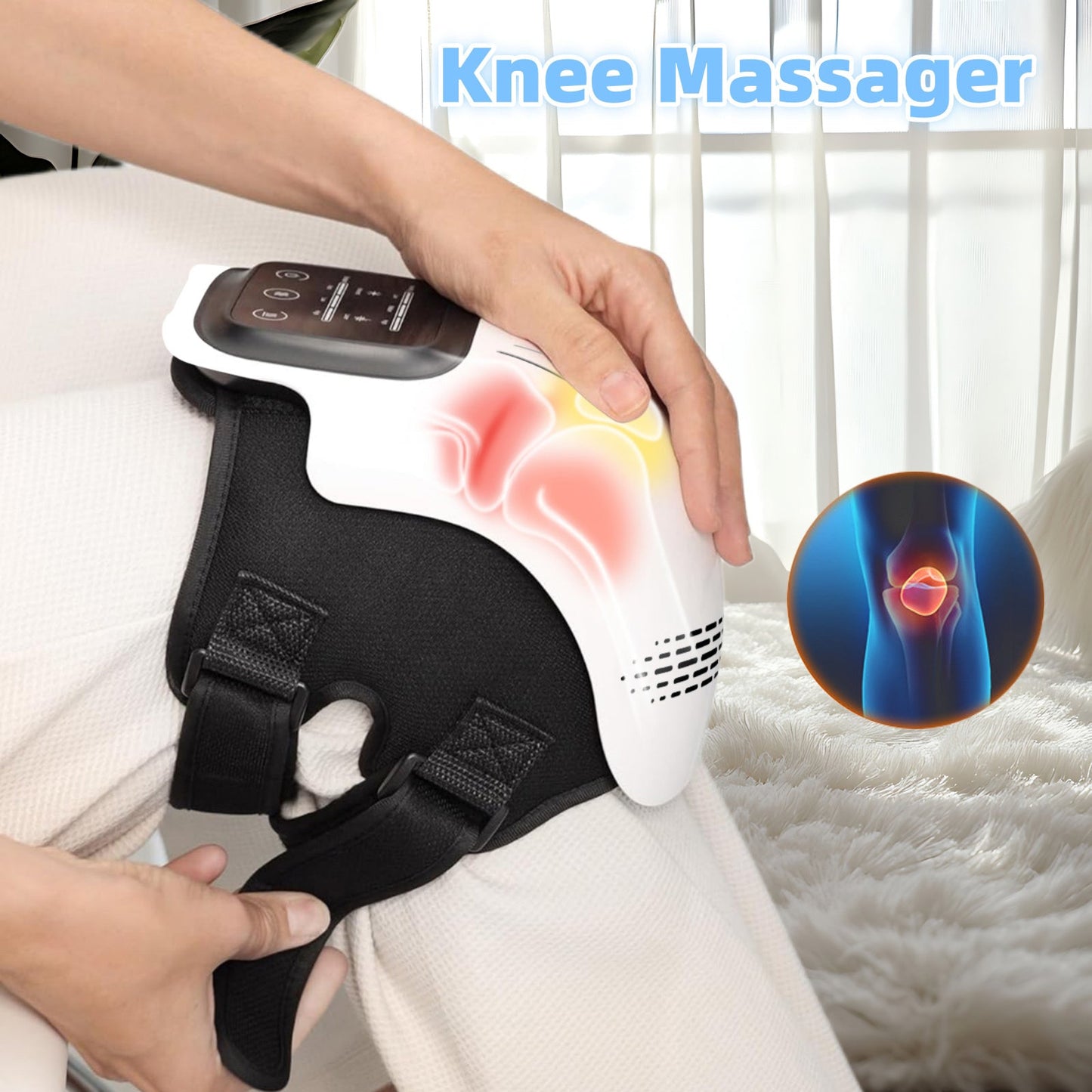 Intelligent Heated Knee Massager – Infrared, Vibration & Pain Relief Therapy AllvueCo