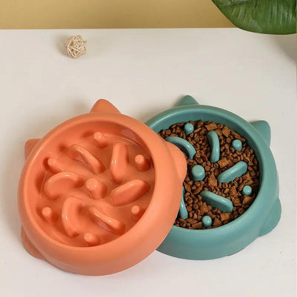 Pet Slow Feeder Bowls Anti Choking Dish - AllvueCo