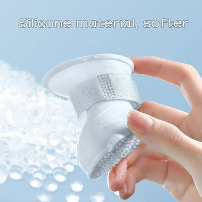 Dog Rain Boots 4pcs Waterproof Silicone Non-Slip Footwear - AllvueCo