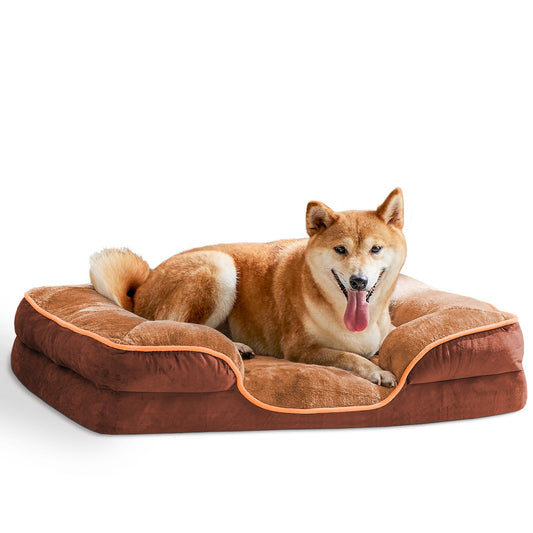 Warm Washable Pet Sofa Bed – Removable Sleeping Mat for Cats & Dogs, Soft Plush Cushion for All Seasons - AllvueCo