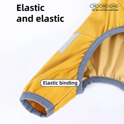 Reflective Waterproof Dog Raincoat with Hood for Small Dogs - AllvueCo