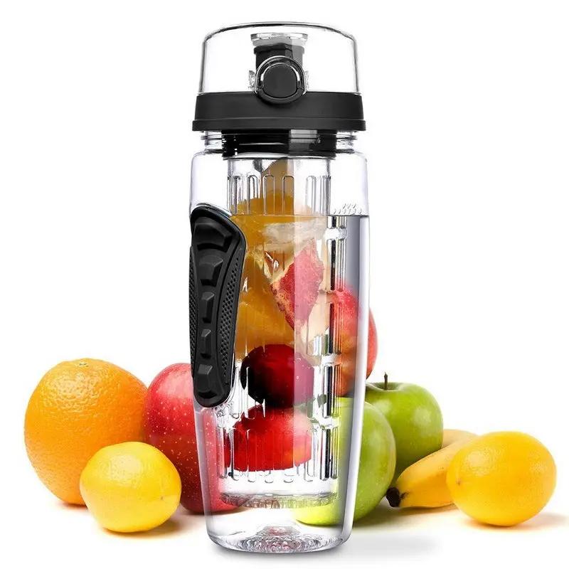 32oz Fruit Infusing Infuser Water Bottle - BPA-Free Plastic Design - AllvueCo