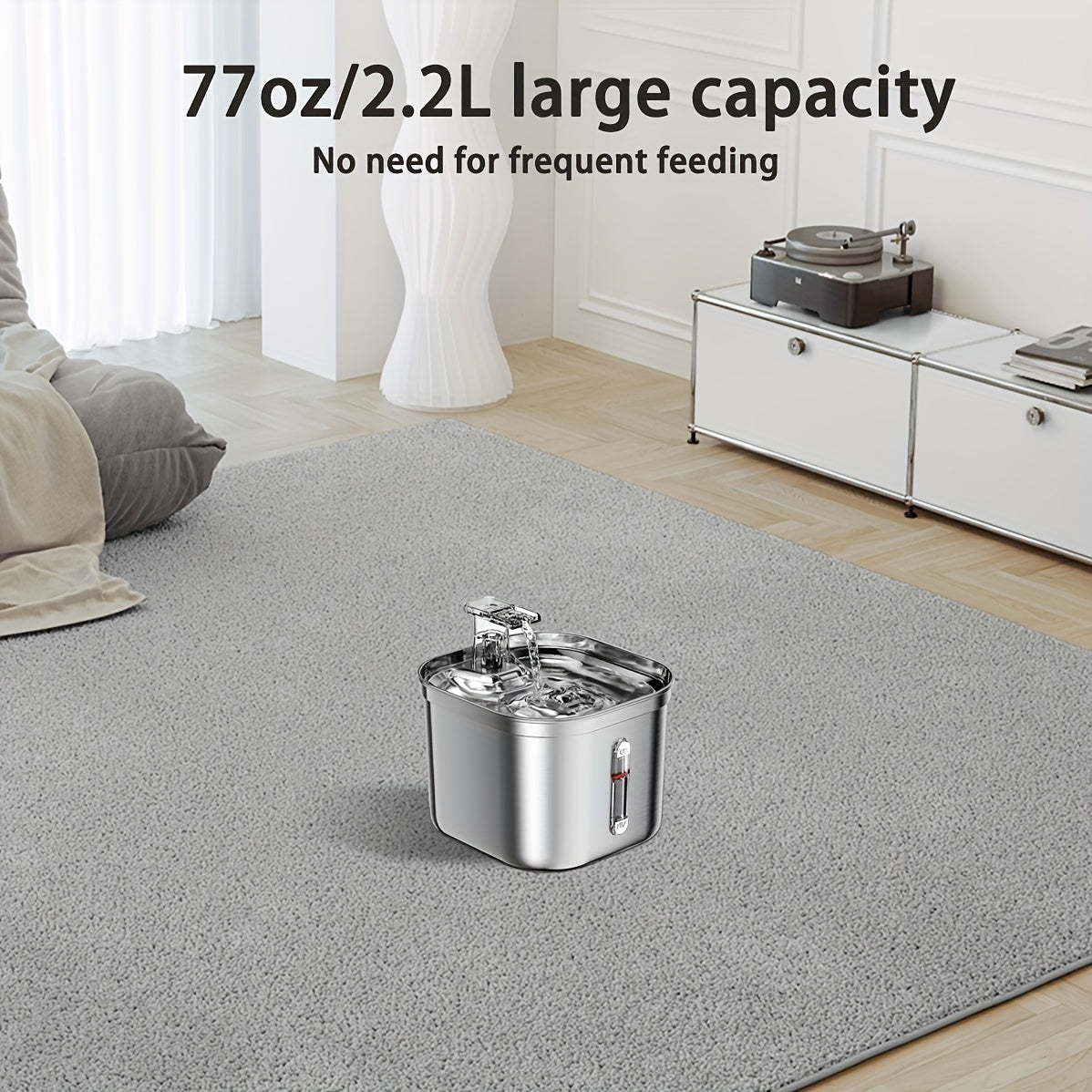 Cat Water Fountain – Stainless Steel Automatic Pet Water Dispenser with 3 Filters - AllvueCo