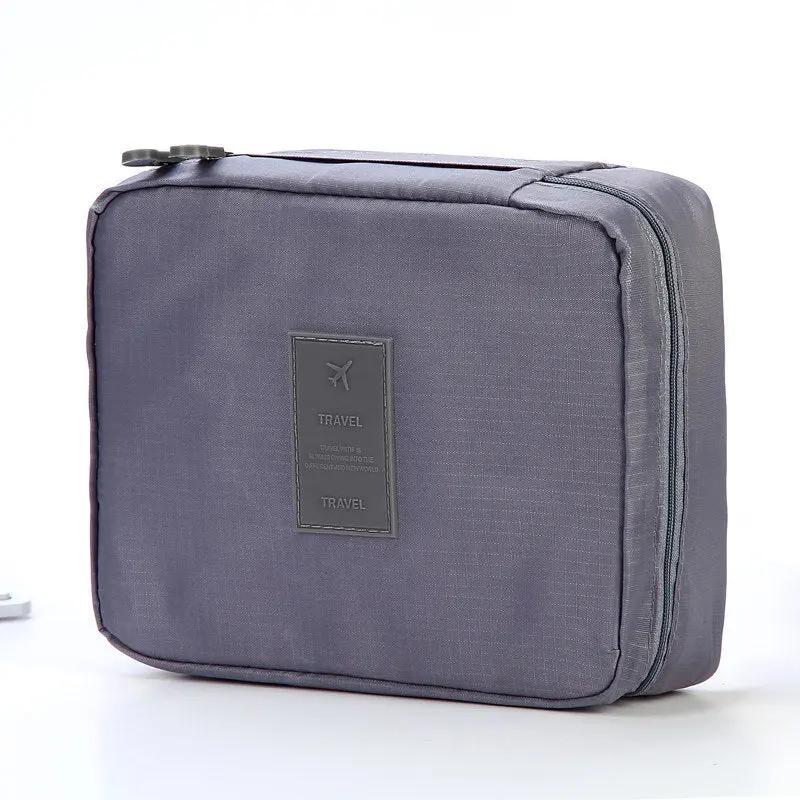 Portable Cosmetic Bag Waterproof Divider Multi-grid Pockets | Luggage & Bags - AllvueCo