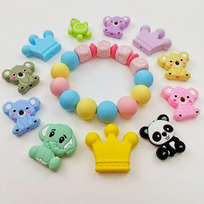 Adorable Baby Silicone Dental Gel Diy Pacifier Chain Accessories | Electronic Learning Toys - AllvueCo