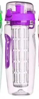 32oz Fruit Infusing Infuser Water Bottle - BPA-Free Plastic Design - AllvueCo