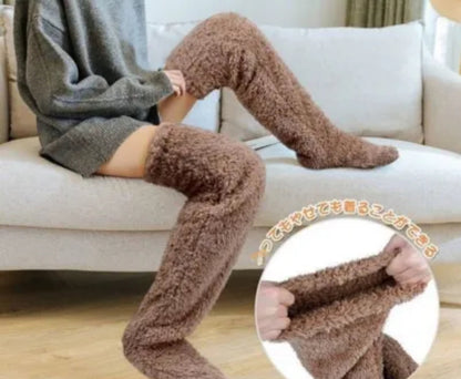 Over Knee Fuzzy Long Socks – Winter Warm and Cold-Proof Stockings AllvueCo