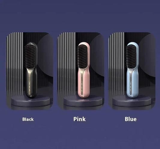 Portable Wireless Hair Straightening Comb - Quick Styling Tool - AllvueCo