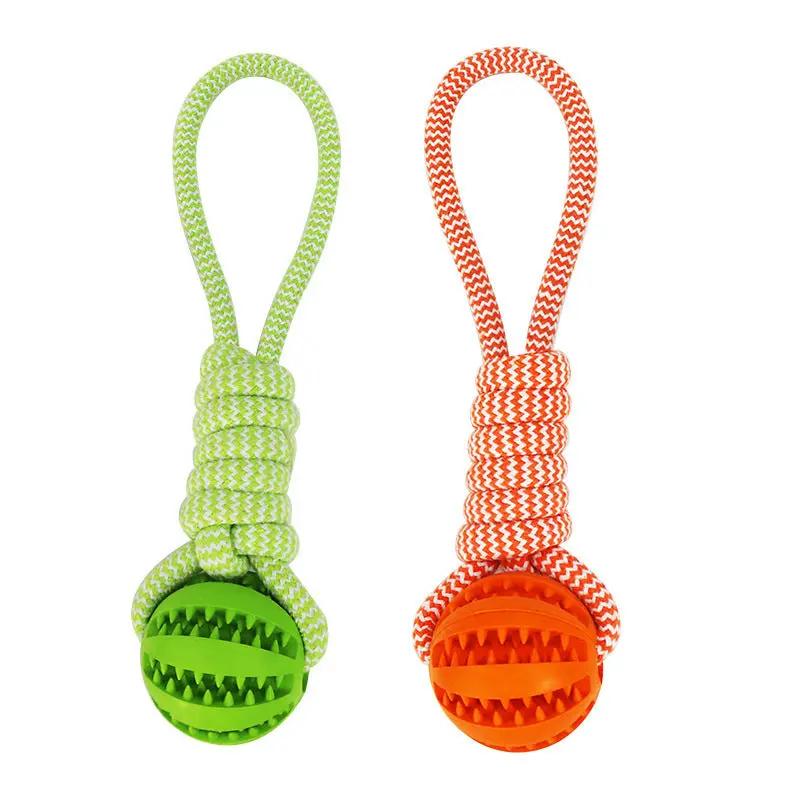 Dog Toy Treat Balls Interactive Hemp Rope Rubber Leaking Bal | Electronic Learning Toys - AllvueCo