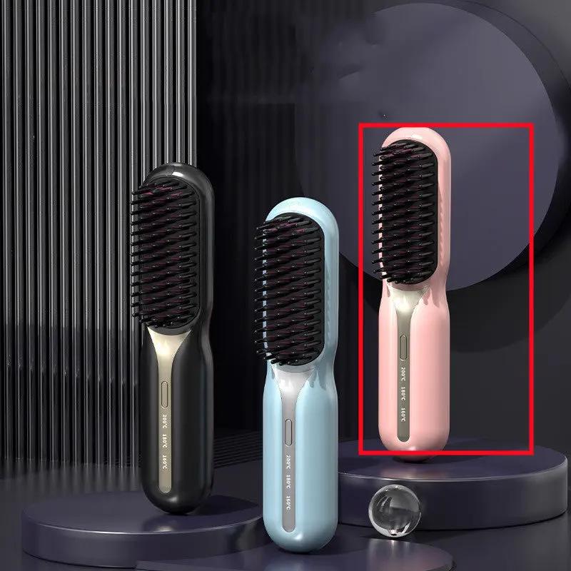 Portable Wireless Hair Straightening Comb - Quick Styling Tool - AllvueCo