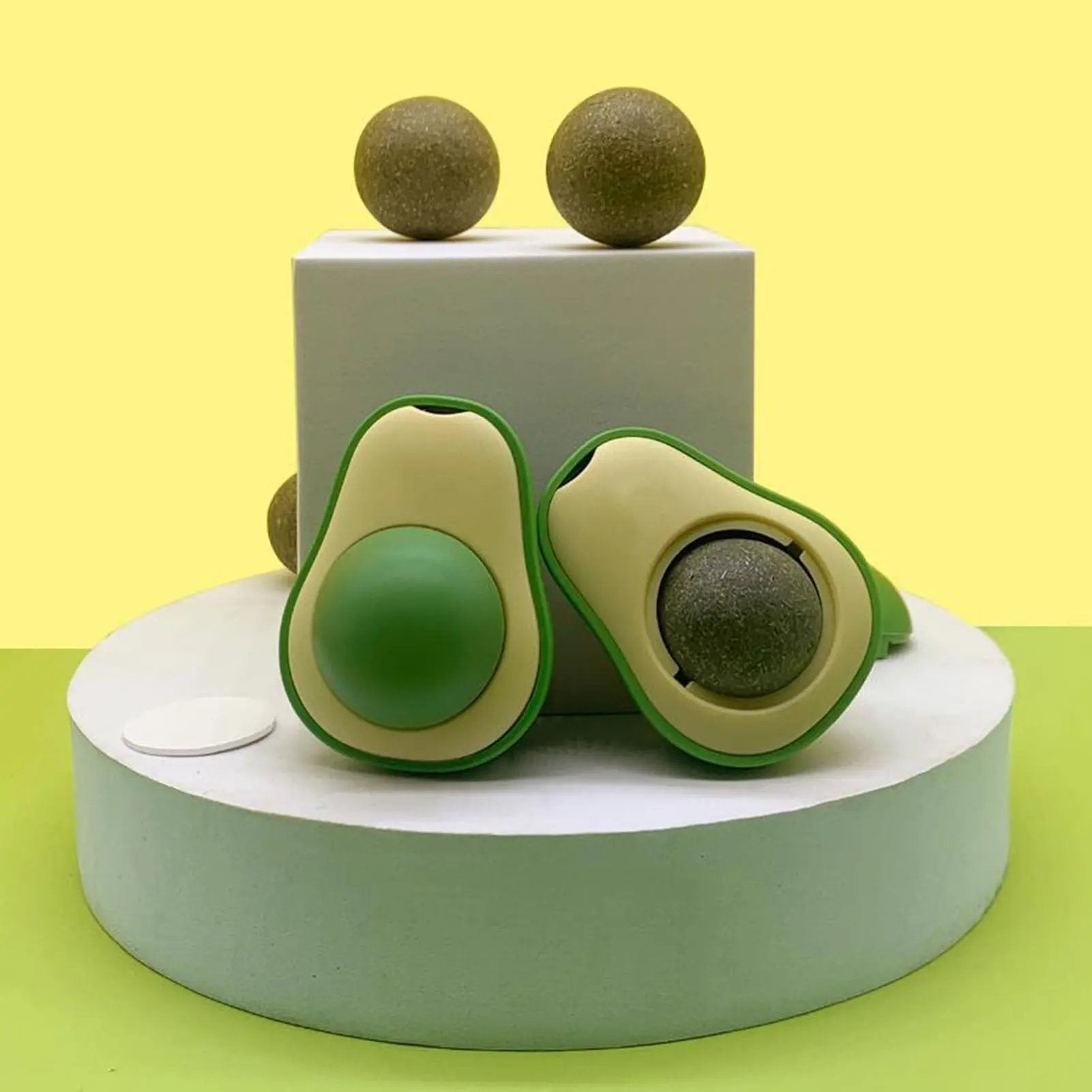 Cute Avocado Catnip Toy Cat Teeth Cleaning Toy Cat Supplies | Electronic Learning Toys - AllvueCo