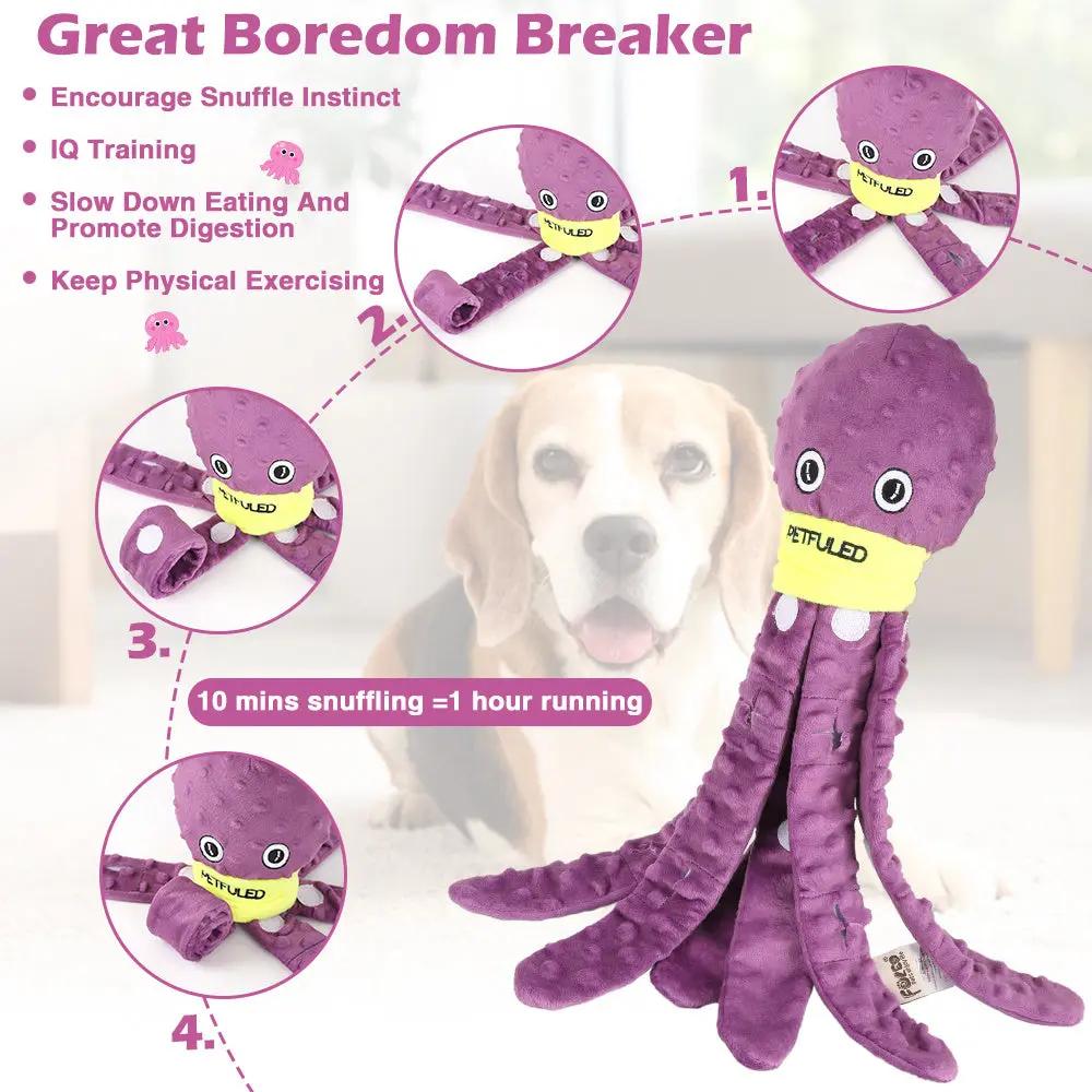 Dog Snuffle Toy Dog Plush Octopus Toy, Dog Puzzle Games Inte | Electronic Learning Toys - AllvueCo