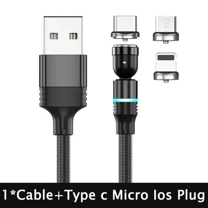 540 Degree Rotating Magnetic Charging Cable for Android Devices