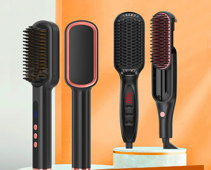 2-in-1 Electric Hair Straightener & Curling Iron – Tourmaline Ceramic, Fast Heat, Auto Shut-Off AllvueCo