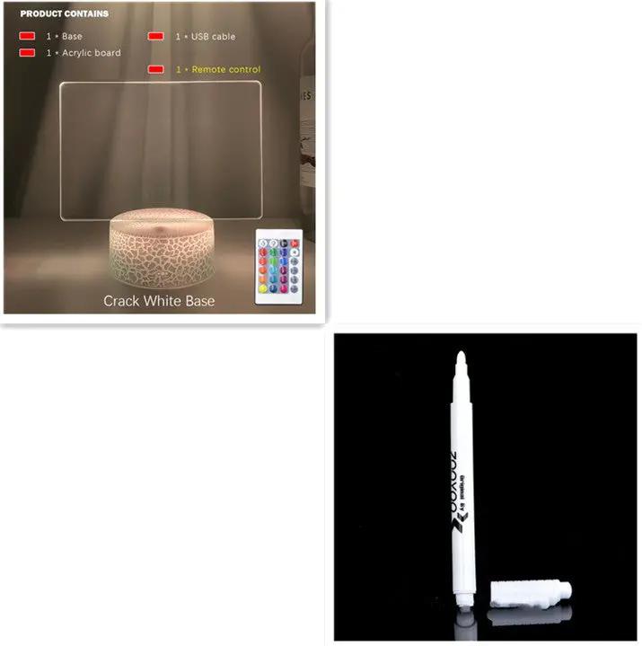 Rewritable Night Light With Display Panel My Store