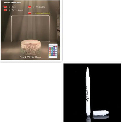 Rewritable Night Light With Display Panel My Store