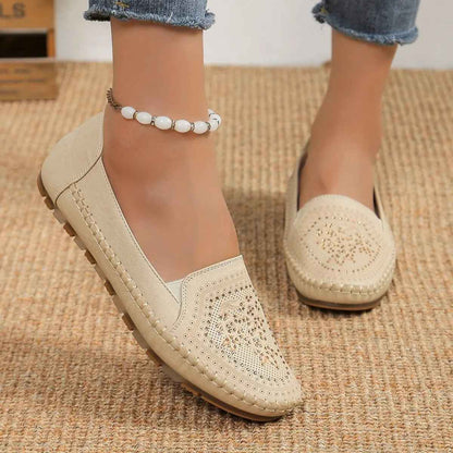 Handmade Casual Women's Shoes - Gommino Solid Color Casual Footwear