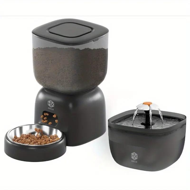 Smart Cat Feeding System – Dual Power Automatic Cat Feeder & Water Dispenser - AllvueCo