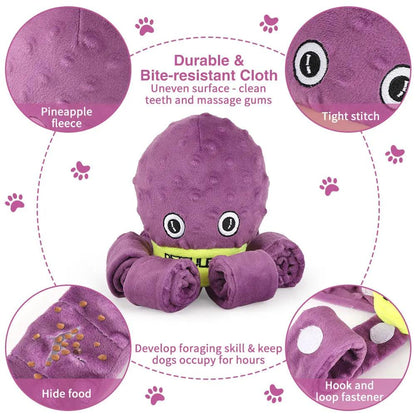 Dog Snuffle Toy Dog Plush Octopus Toy, Dog Puzzle Games Inte | Electronic Learning Toys - AllvueCo