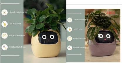 Smart Planter with AI Sensors – Interactive Plant Care with 49+ Expressions & Real-Time Monitoring AllvueCo