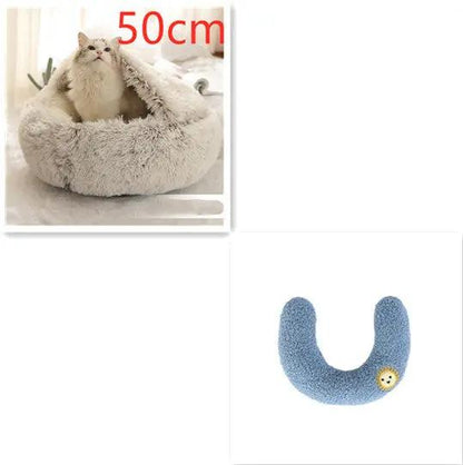 2-in-1 Dog and Cat Bed - Plush Winter Pet Bed for Comfort - AllvueCo