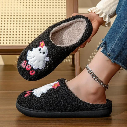 Halloween Ghost Cartoon Cotton Slippers for Home Use - AllvueCo