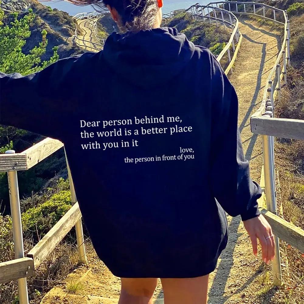 Dear Person Behind Me” Hoodie – Inspirational Unisex Sweatshirt My Store