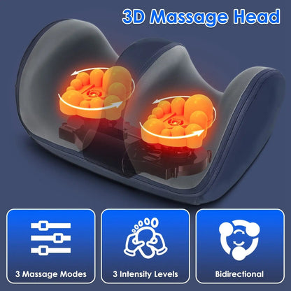 Shiatsu Foot Massager with Heat – Full Body Foot, Calf, Thigh & Arm Massager for Pain Relief & Relaxation - AllvueCo