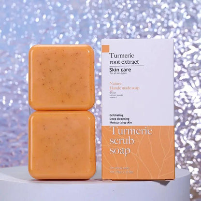 Frosted Handmade Cleansing Bath Turmeric Soap - Natural Skin Care - AllvueCo