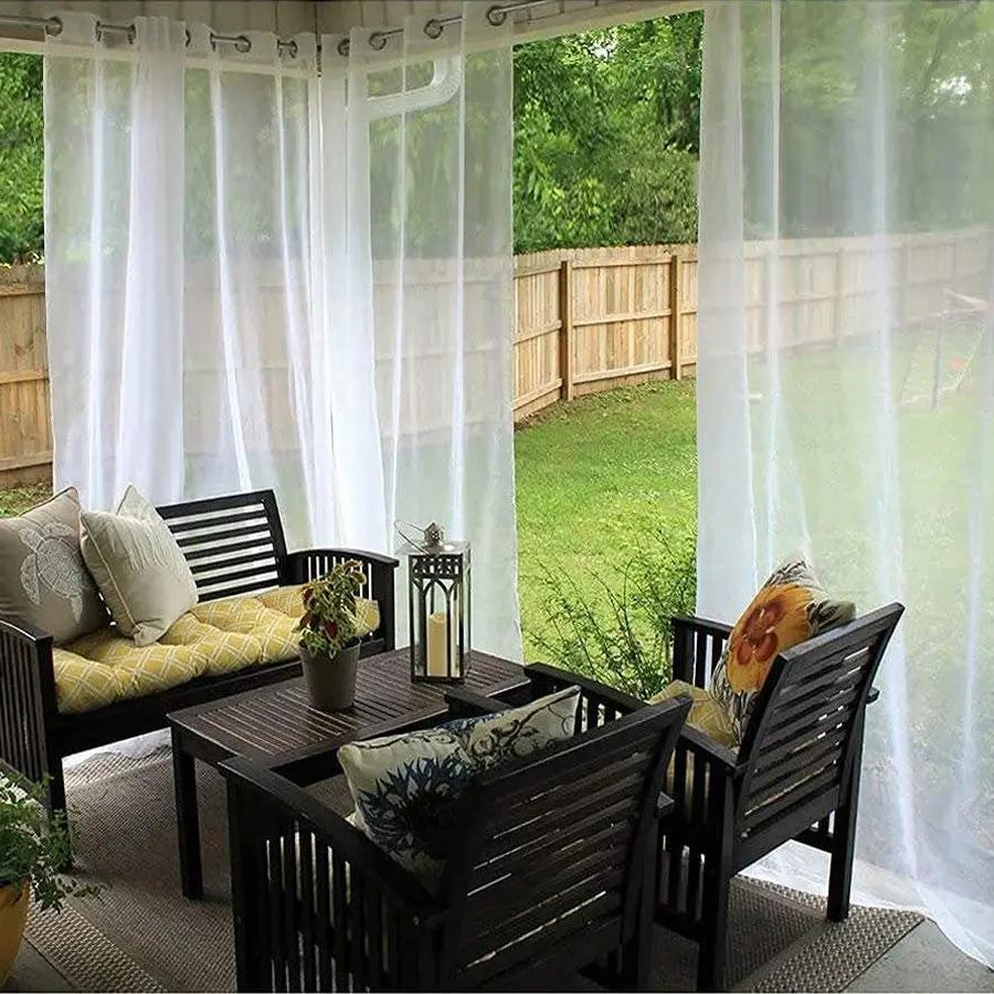 Outdoor Shading Door Curtain Waterproof Pavilion Balcony Curtain - AllvueCo
