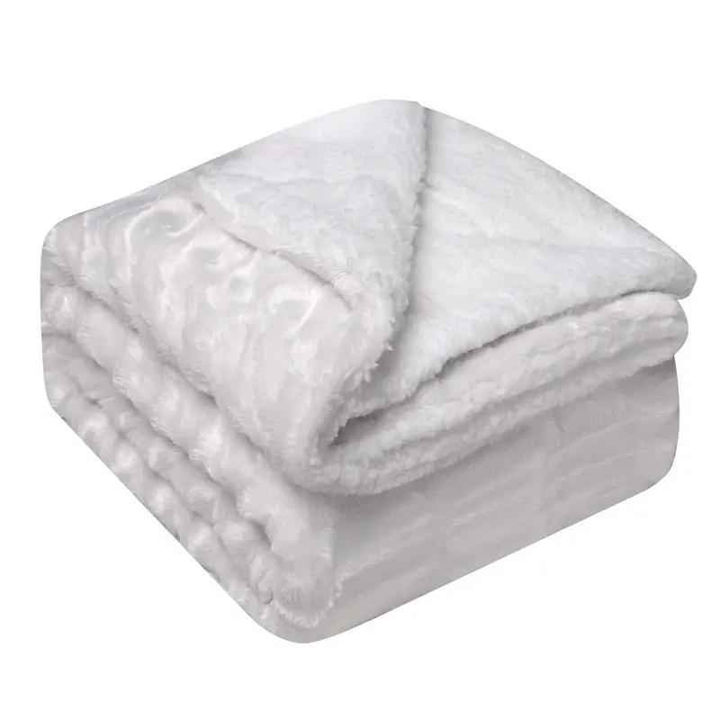Thickened Flannel Lamb Wool Blanket - Cozy Double Leisure Blanket