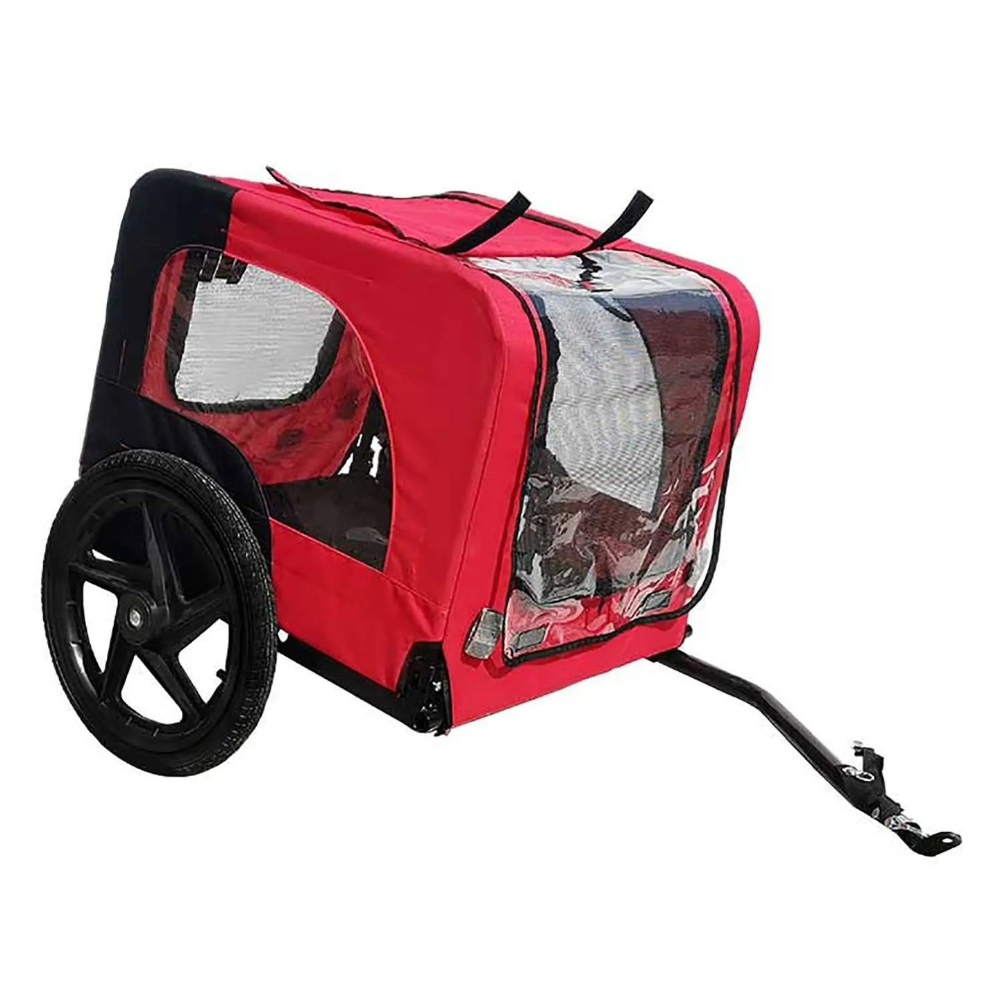 Foldable Bicycle Trailer for Pets – Outdoor Dog Trailer with Safety Mesh & Wheels - AllvueCo