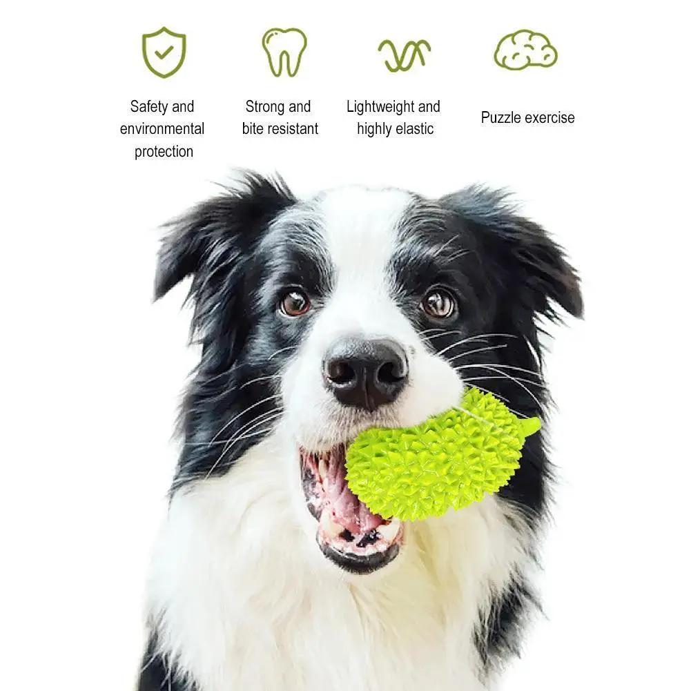 Dog Toy Durian Chew Glue Ball Pet Chewing Toy Dog Tooth Grin | Electronic Learning Toys - AllvueCo