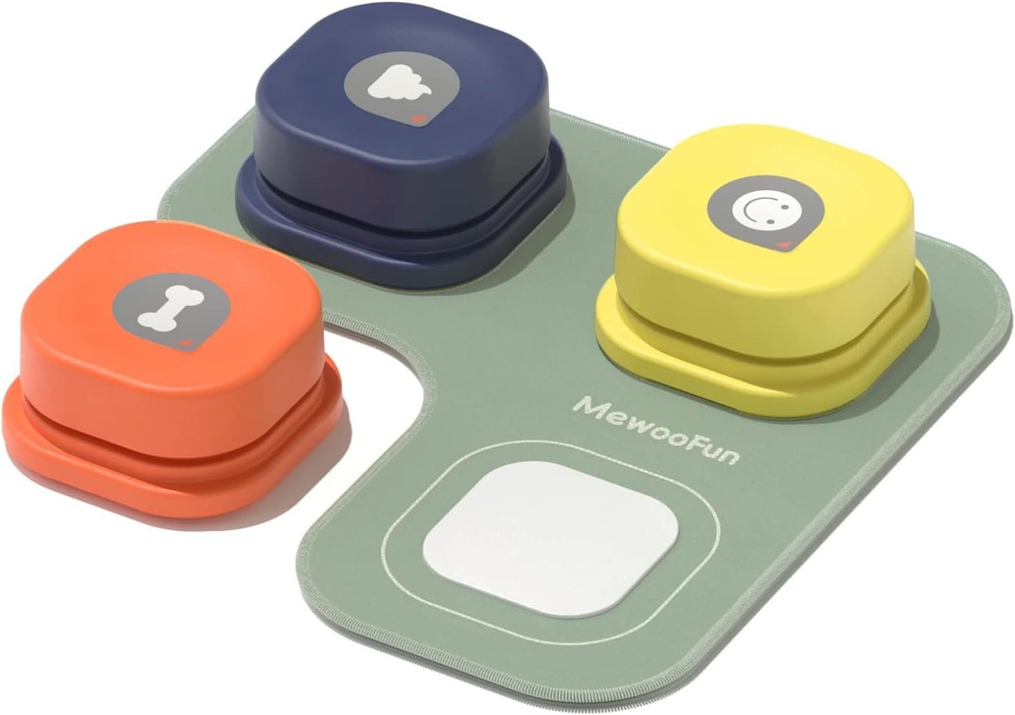 Mewoofun Dog Talking Buttons Set – 3 Recordable Communication Buttons for Pet Training - AllvueCo