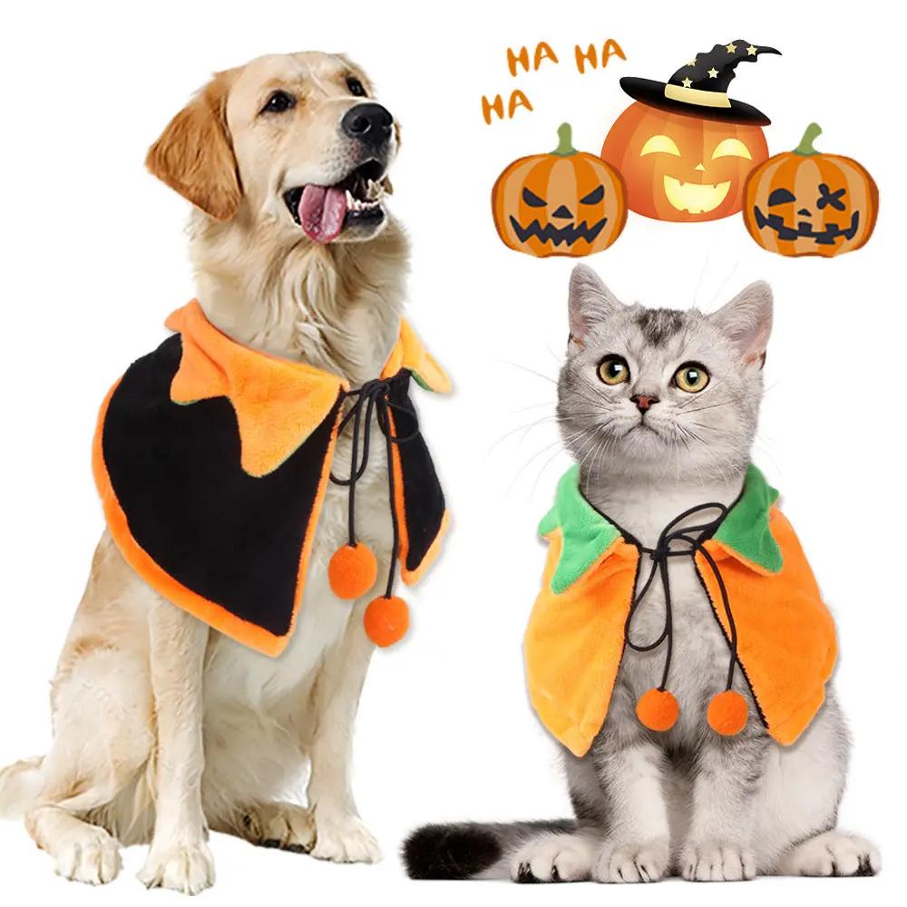 Halloween Pumpkin Double-sided Dog Cloak for Pets - AllvueCo
