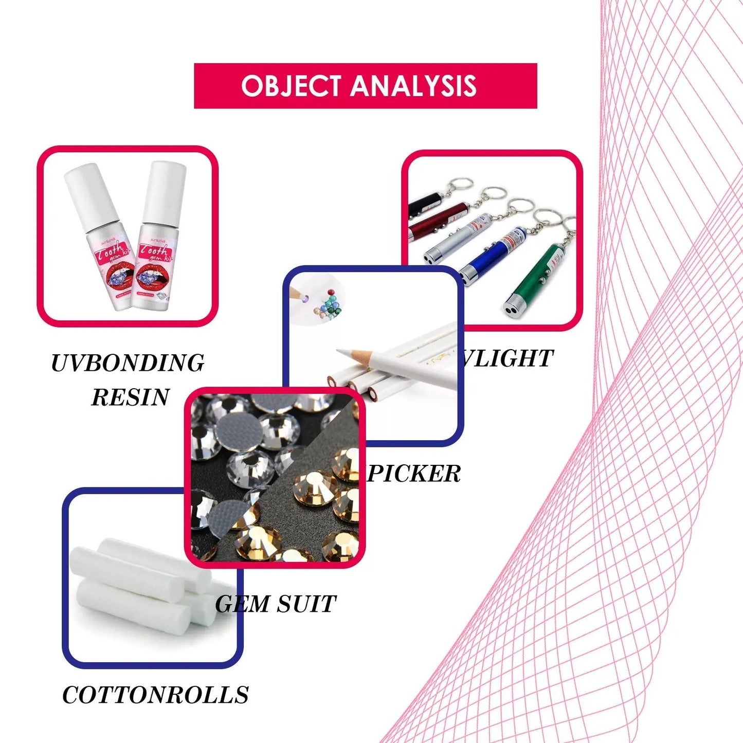 Jaysuing Tooth Gem Kit – Easy-to-Apply & Removable Dental Jewelry for a Sparkling Smile - AllvueCo