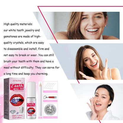 Jaysuing Tooth Gem Kit – Easy-to-Apply & Removable Dental Jewelry for a Sparkling Smile - AllvueCo