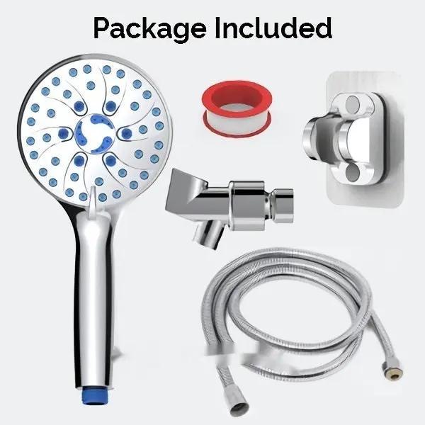 Handheld Shower with 2 Gear Spray Gun - Supercharged Shower System - AllvueCo