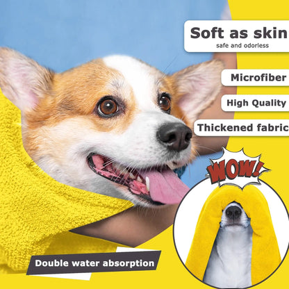 Drying Towels for Dogs - Quick Drying Microfiber Towel - AllvueCo