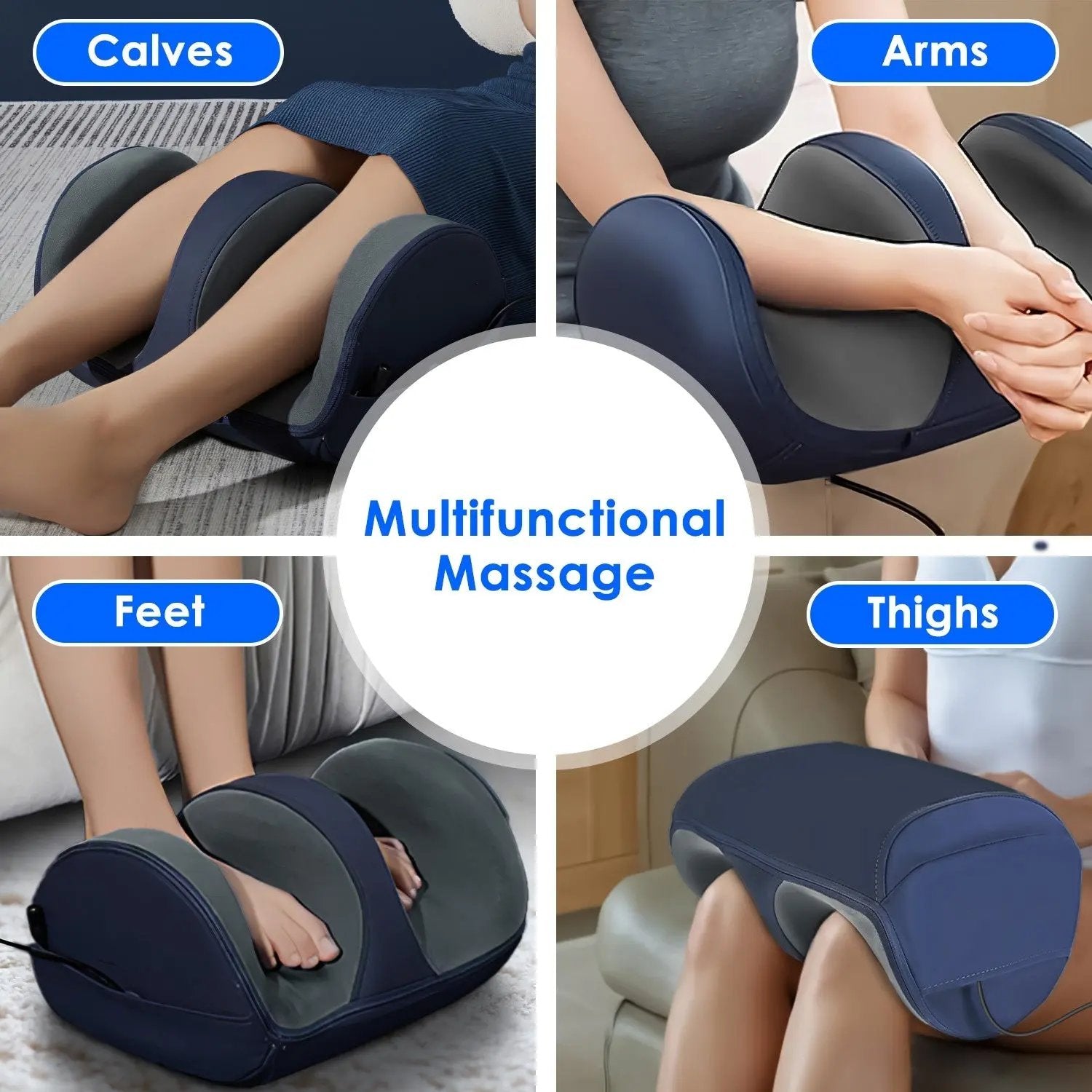 Shiatsu Foot Massager with Heat – Full Body Foot, Calf, Thigh & Arm Massager for Pain Relief & Relaxation - AllvueCo