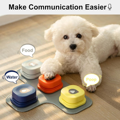 Mewoofun Dog Talking Buttons Set – 3 Recordable Communication Buttons for Pet Training - AllvueCo