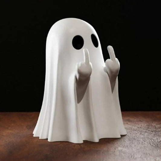 Halloween Middle Finger Love Ghost Ornaments - Decorative Halloween Decor - AllvueCo