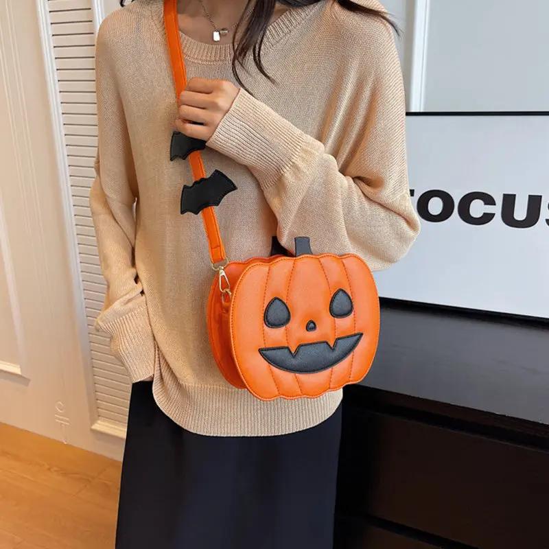 Funny Pumpkin Cartoon Shoulder Crossbody - AllvueCo