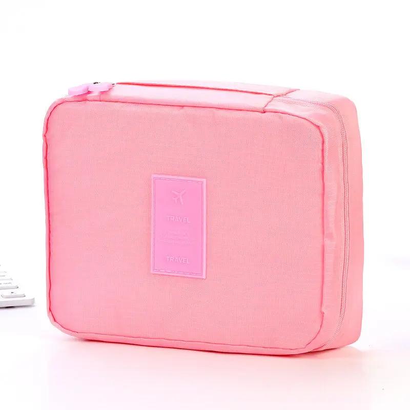 Portable Cosmetic Bag Waterproof Divider Multi-grid Pockets | Luggage & Bags - AllvueCo