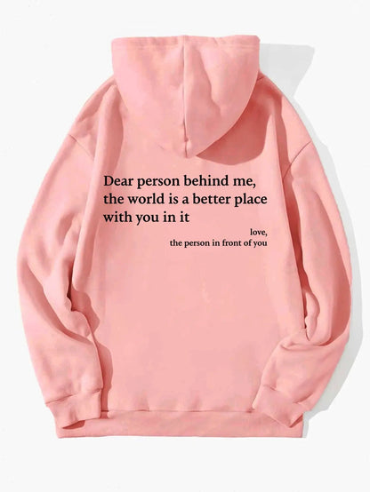 Dear Person Behind Me” Hoodie – Inspirational Unisex Sweatshirt My Store