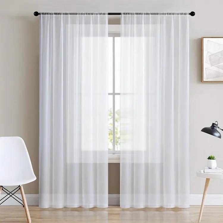 Modern Simple Thickened Solid Thin Window Gauze - Quality Window Treatment - AllvueCo