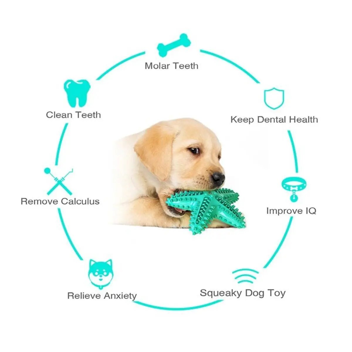 Dog Toy For Large Dogs Tooth Cleaning Chew Funny Interactive | Electronic Learning Toys - AllvueCo