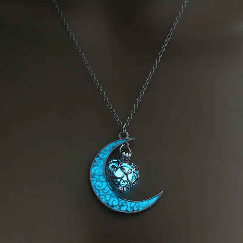 Glowing Pendant Necklace with Silver Plated Chain | Jewelry & Accessories