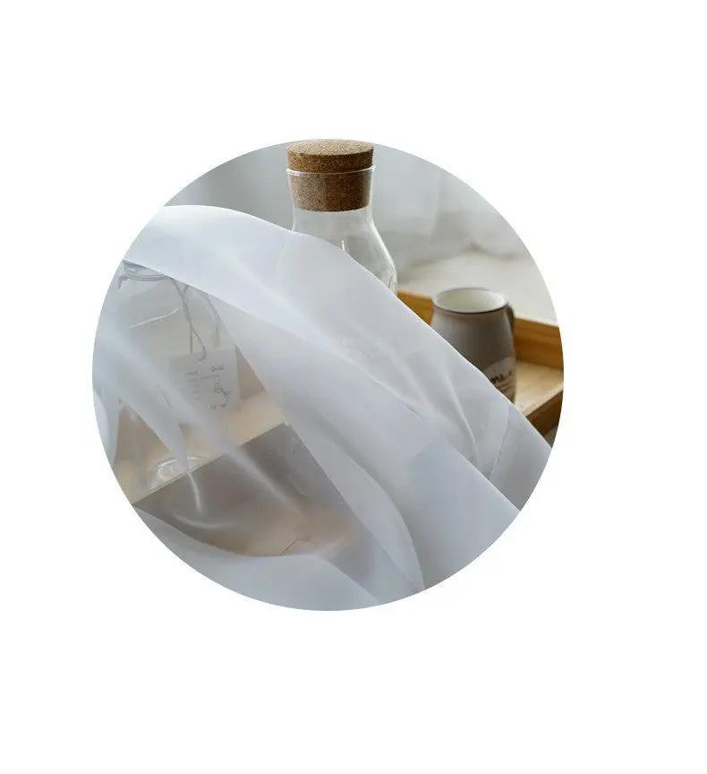 Modern Pure Color Cotton and Linen Window Screen - Stylish Design - AllvueCo